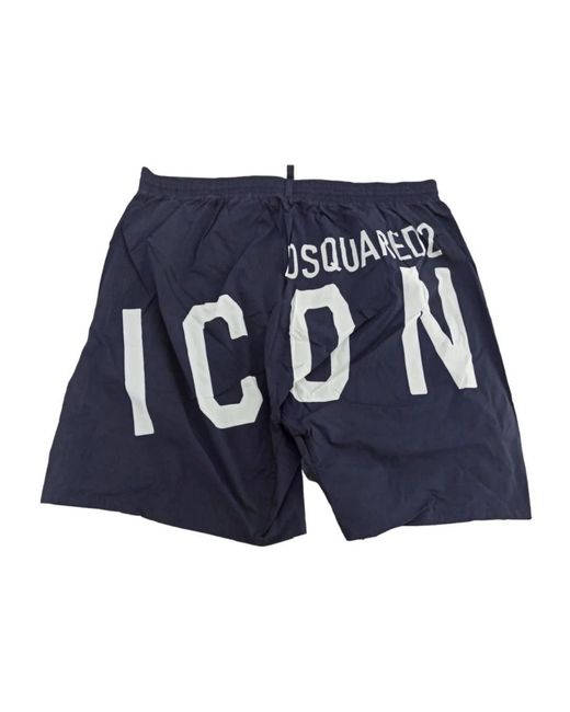 DSquared² Badmode ,Zwart ,Iconische Boxershorts in het Blue voor heren