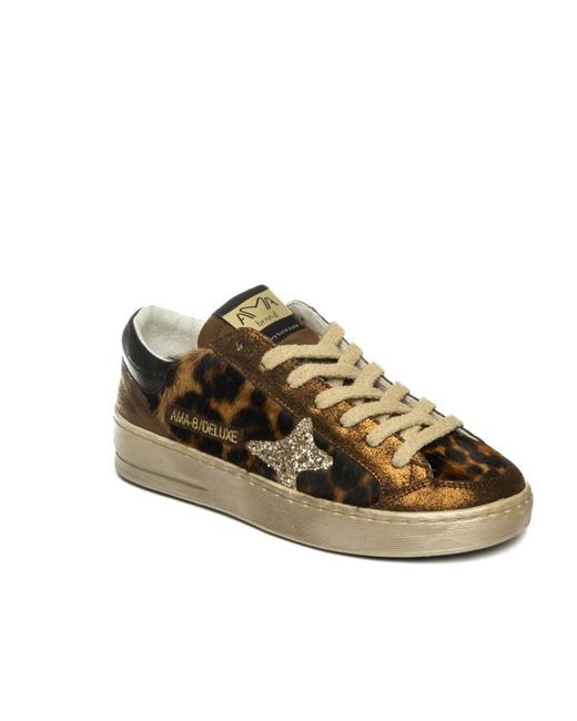 AMA BRAND Brown Sneakers