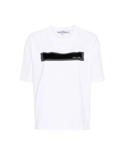 A.P.C. Stylisches t-shirt für männer in White für Herren