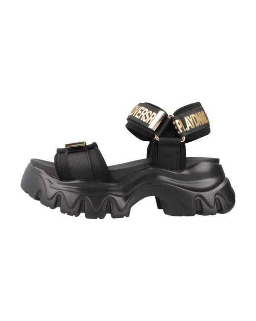 Sandalias planas elegantes para mujeres Replay de color Black