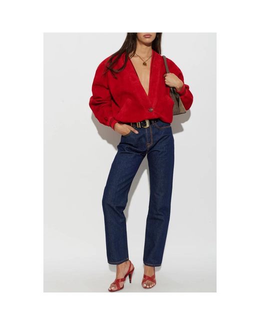 Versace Suede Jacket in het Red