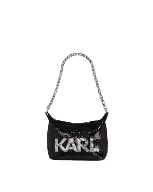 Karl Lagerfeld White Shoulder Bags