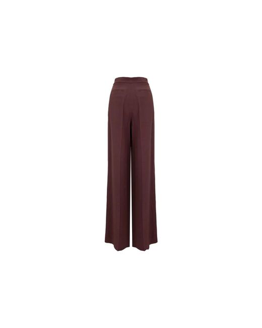 Elisabetta Franchi Wide Trousers in het Purple