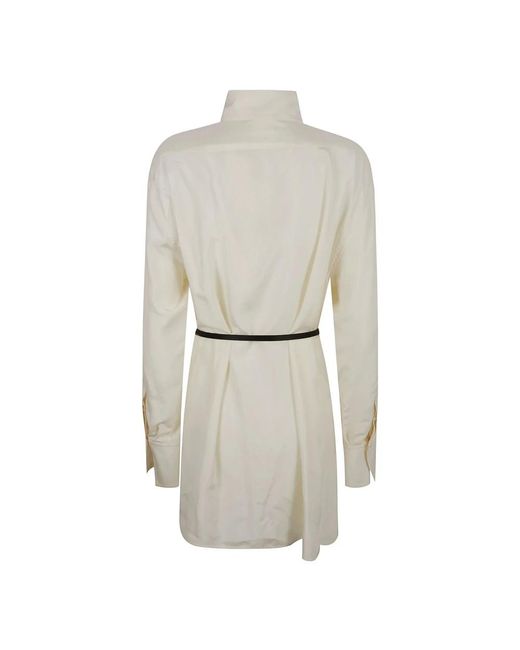 Givenchy Overhemden Lang Shirt Met Voyou Riem in het Gray
