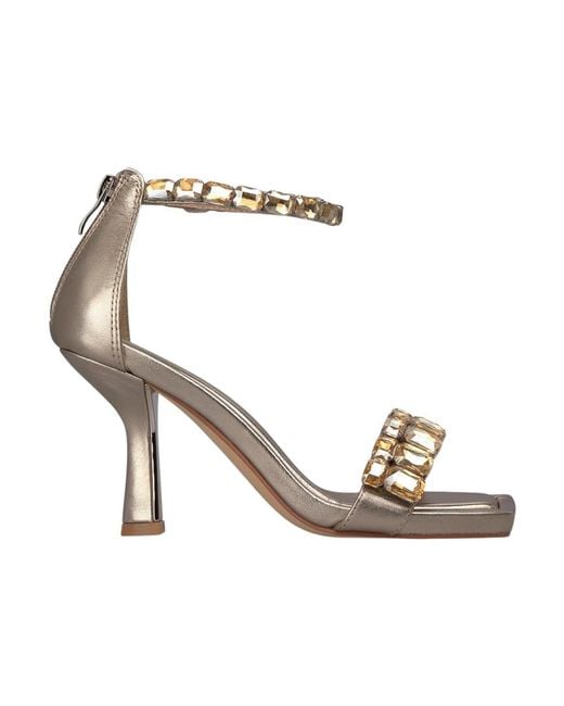 Alma En Pena. Metallic High Heel Sandals