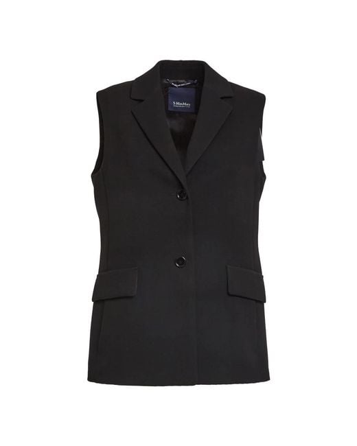 Max Mara Black Waistcoats
