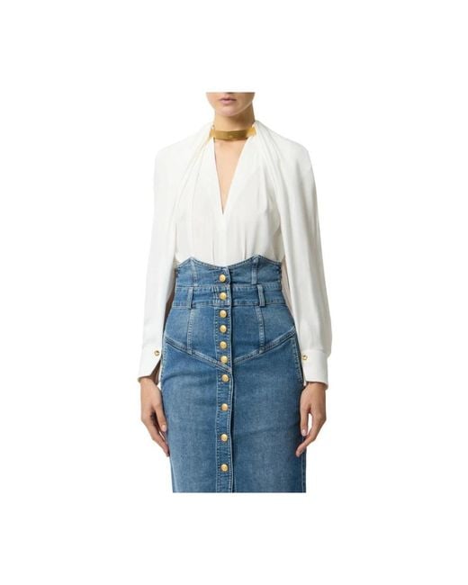 Elisabetta Franchi White Blouses
