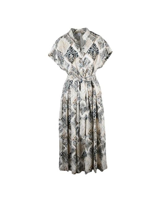 Eleventy Metallic Maxi Dresses