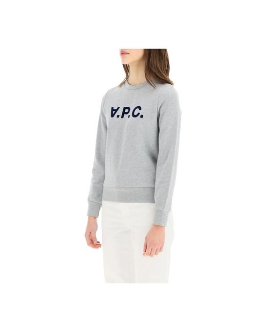 A.P.C. Gray Kapuzenpullover sweatshirt