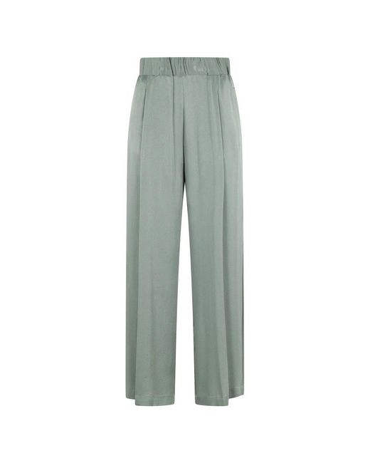Semicouture Green Wide Trousers