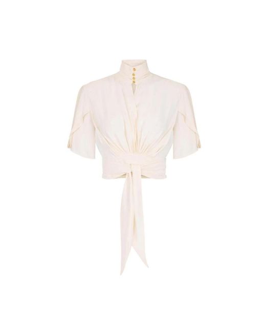 Elisabetta Franchi White Blouses