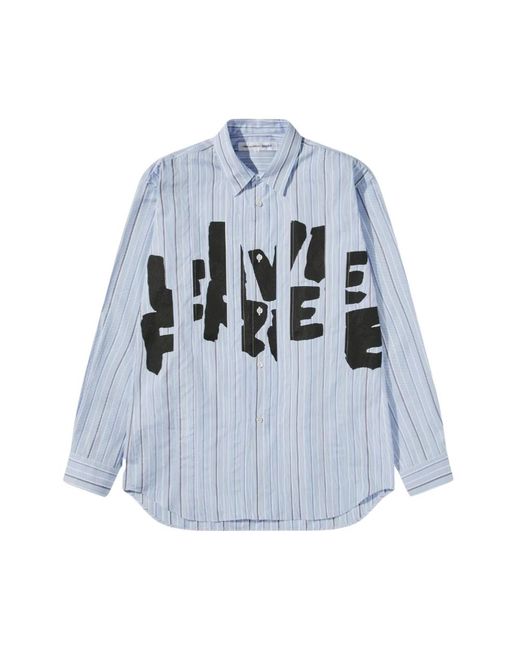Comme des Garçons Blue Casual Shirts for men