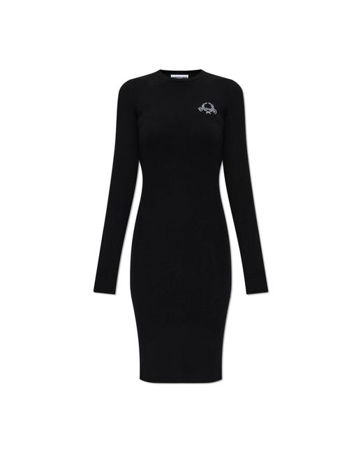 Moschino Women's Black Knitted Dresses