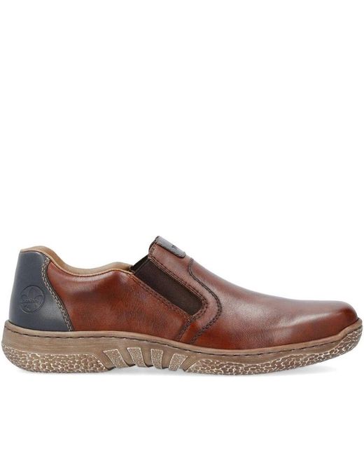 Rieker Braune Slipper in Brown für Herren