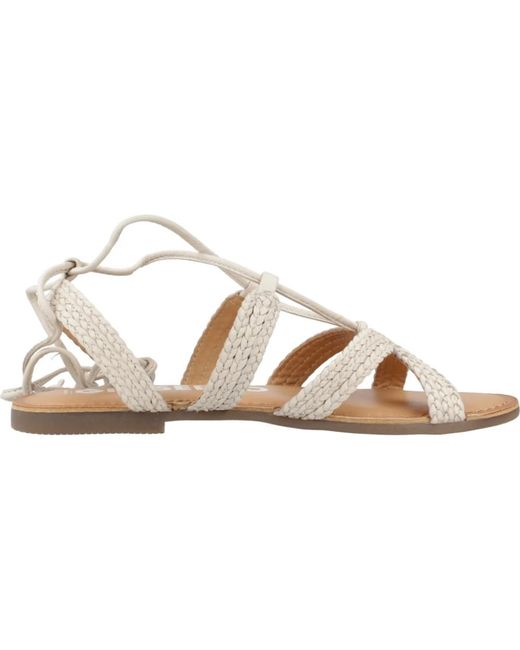 Flat Sandals di Gioseppo in Metallic