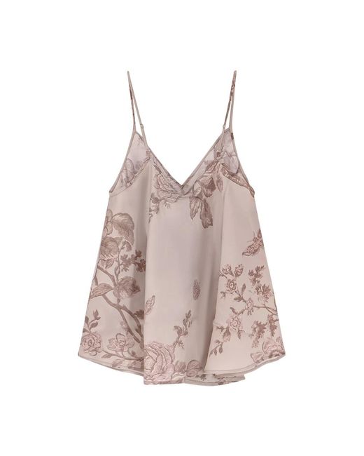 Mes Demoiselles Brown Sleeveless Tops