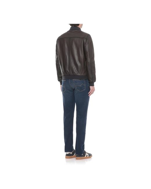 The Jack Leathers Black Leather Jackets for men