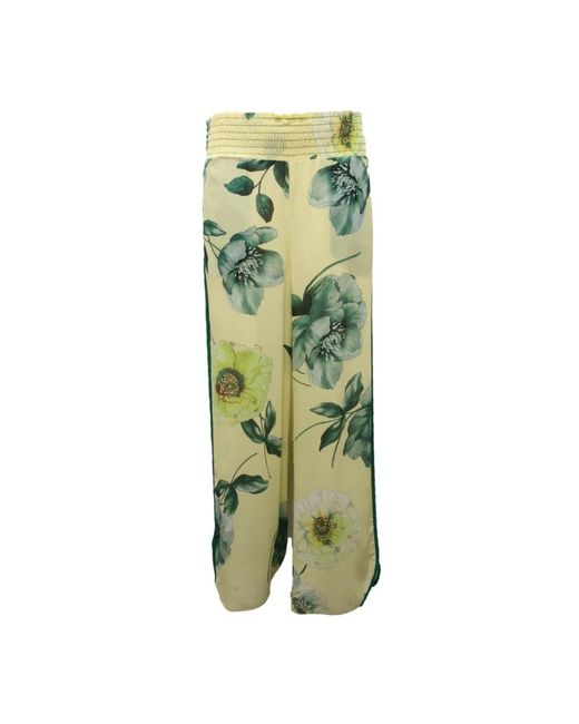 Pinko Green Wide Trousers