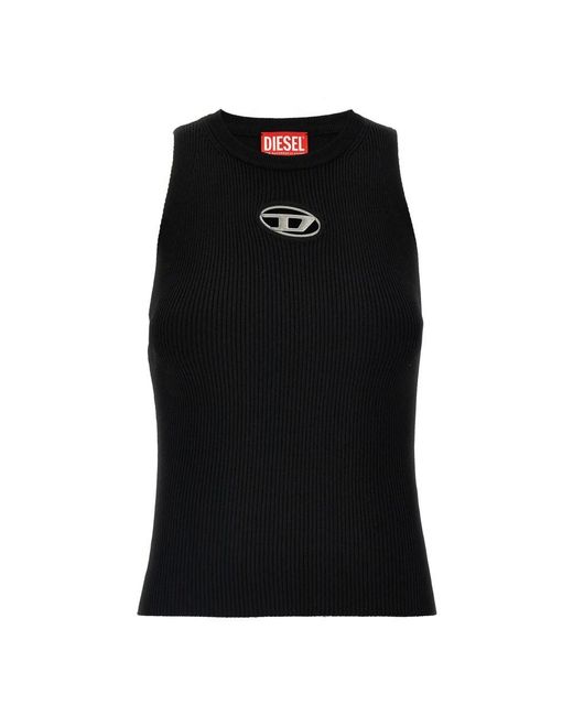 Sleeveless Tops DIESEL en coloris Black