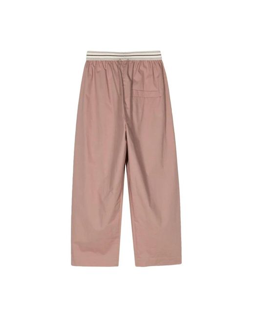 Alysi Pink Wide Trousers