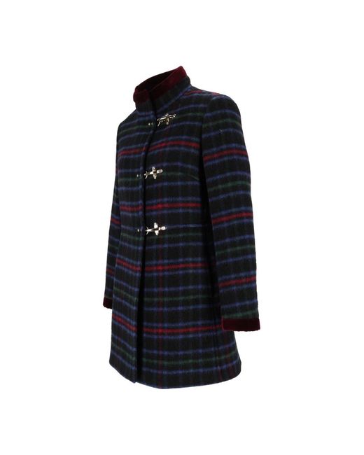 Fay Blue Single-Breasted Coats
