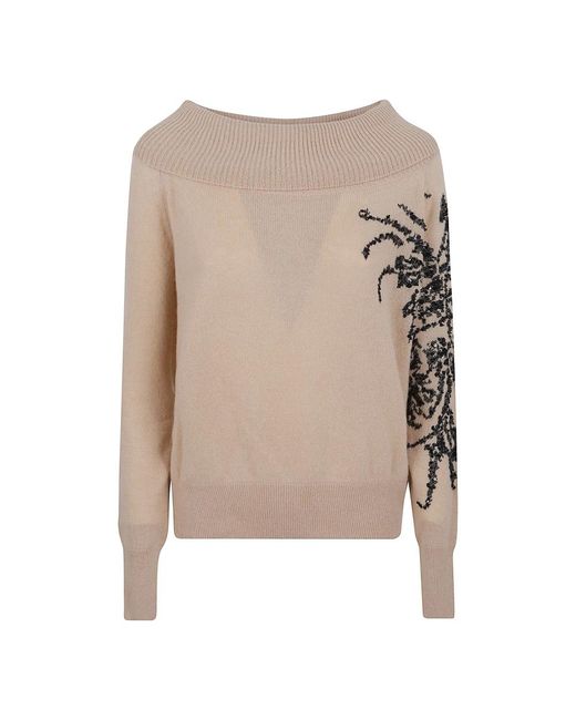 Cashmere Knitwear Ermanno Scervino de color Natural