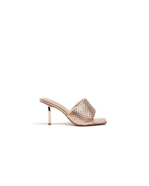 Le Silla Metallic High Heel Sandals