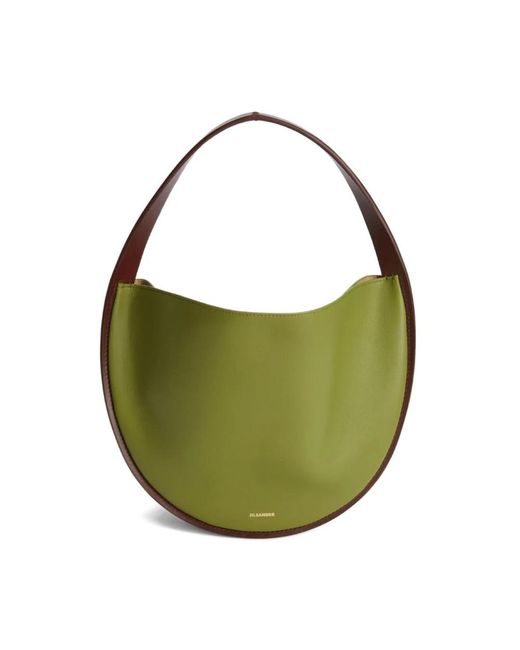 Jil Sander Green Shoulder Bags