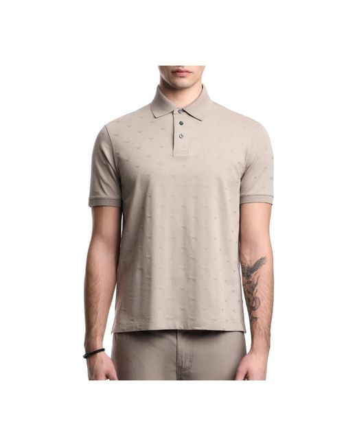 Emporio Armani Natural Polo Shirts for men