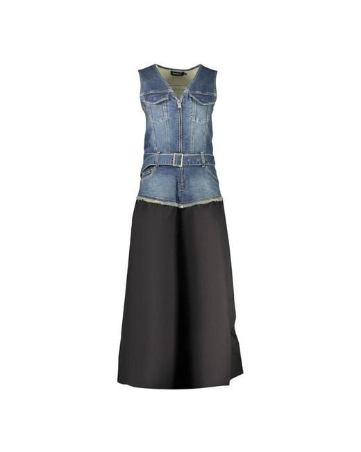 Desigual Blue Midi Dresses