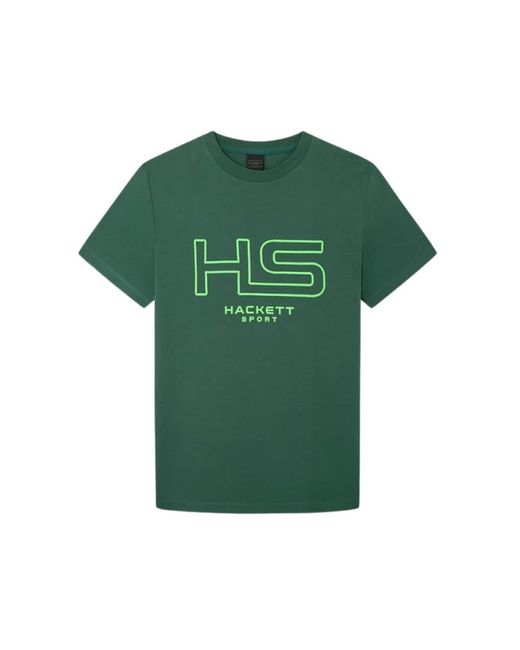Hackett Baumwoll t-shirt in Green für Herren