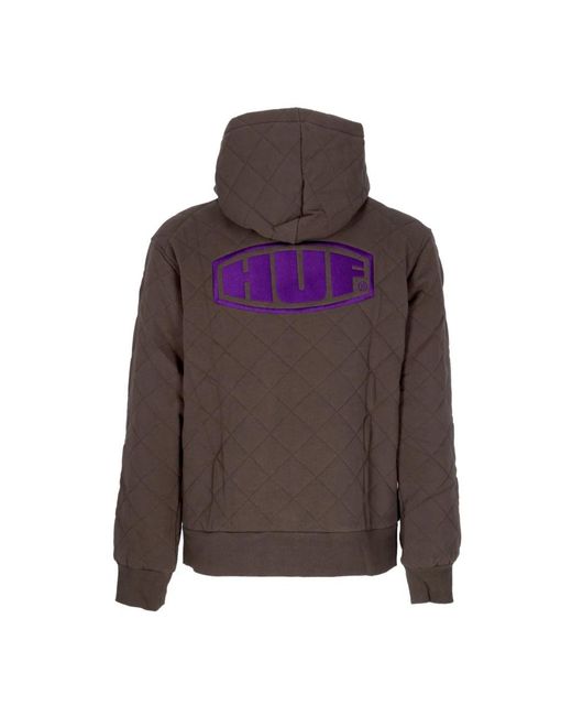 Huf Brown Zip-Throughs for men