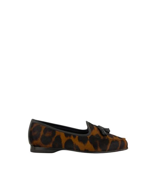 Santoni Black Loafers