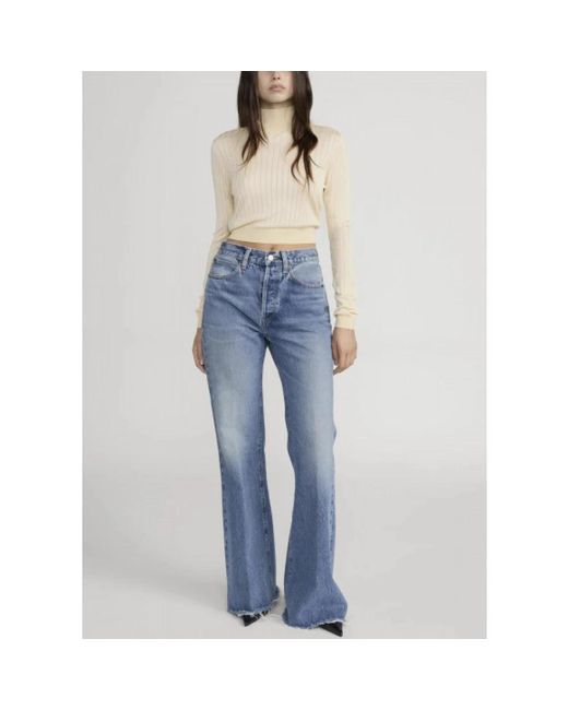 FRAME Blue Flare Jeans