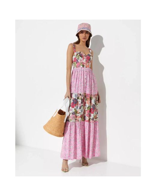 Agua Bendita Pink Maxi Dresses