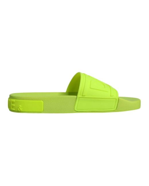 Dolce & Gabbana Green Sliders