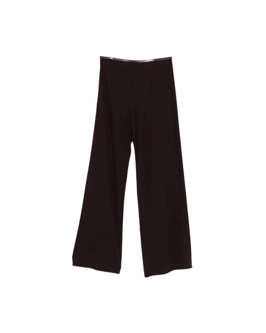 Semicouture Black Wide Trousers