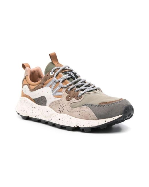 Flower Mountain Graue sneakers mit gummisohle in White für Herren