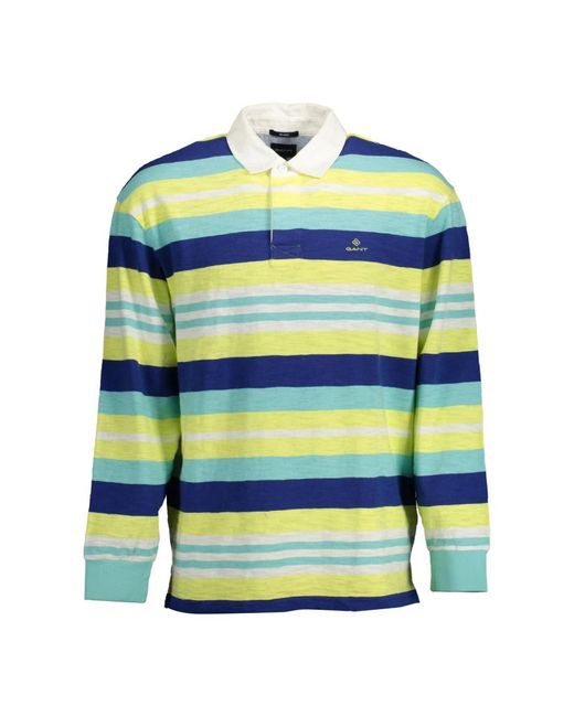 Gant Elee Gele Polo Met Contrastdetails in het Green voor heren