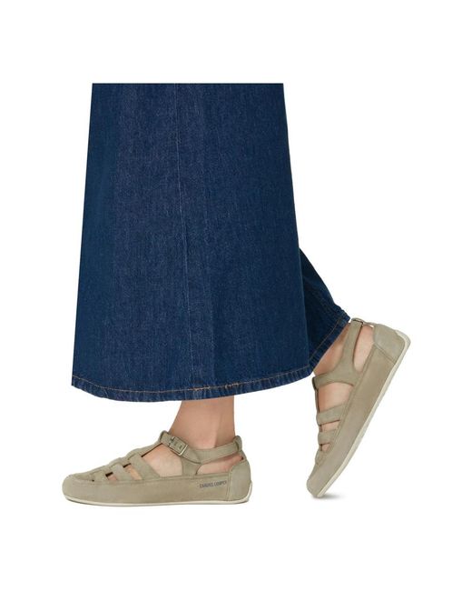 Candice Cooper Metallic Flat Sandals