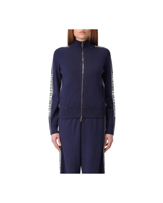 Elisabetta Franchi Zip-Throughs in het Blue