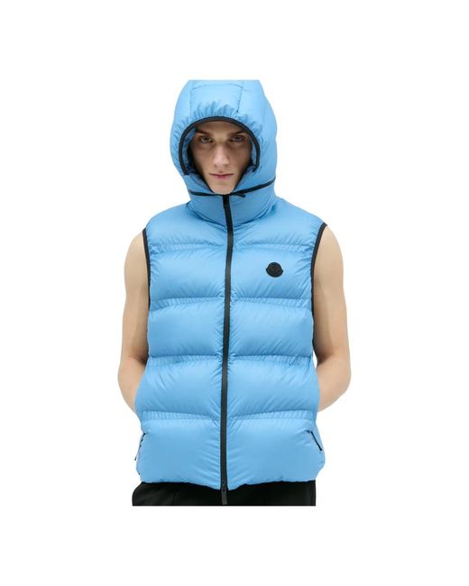 Vests di Moncler in Blue da Uomo