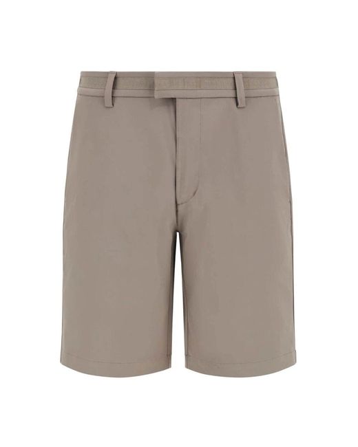Boggi B Tech Stretch Nylon Bermuda Shorts in Gray für Herren