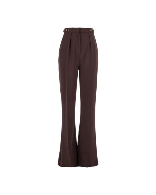 Wide Trousers di Elisabetta Franchi in Brown