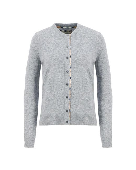 Barbour Truien & Vesten ,Grijs ,Katoen Pendle Cardigan in het Blue