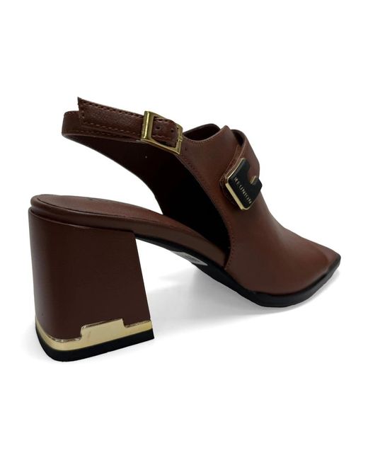 Linda Baumann Brown High Heel Sandals