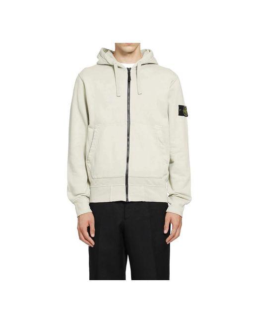Stone Island Natural Zip-Throughs for men