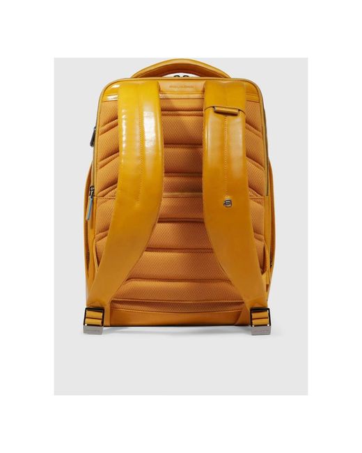 Piquadro Yellow Backpacks