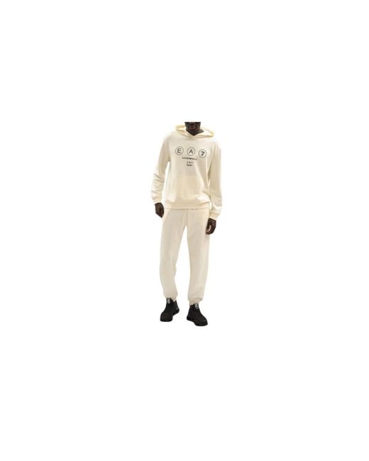 Hoodies EA7 de hombre de color White
