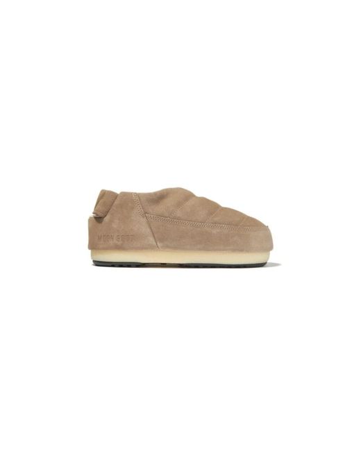 Moon Boot Natural Sandalen mit wasserabweisendem, elastischem fersenriemen